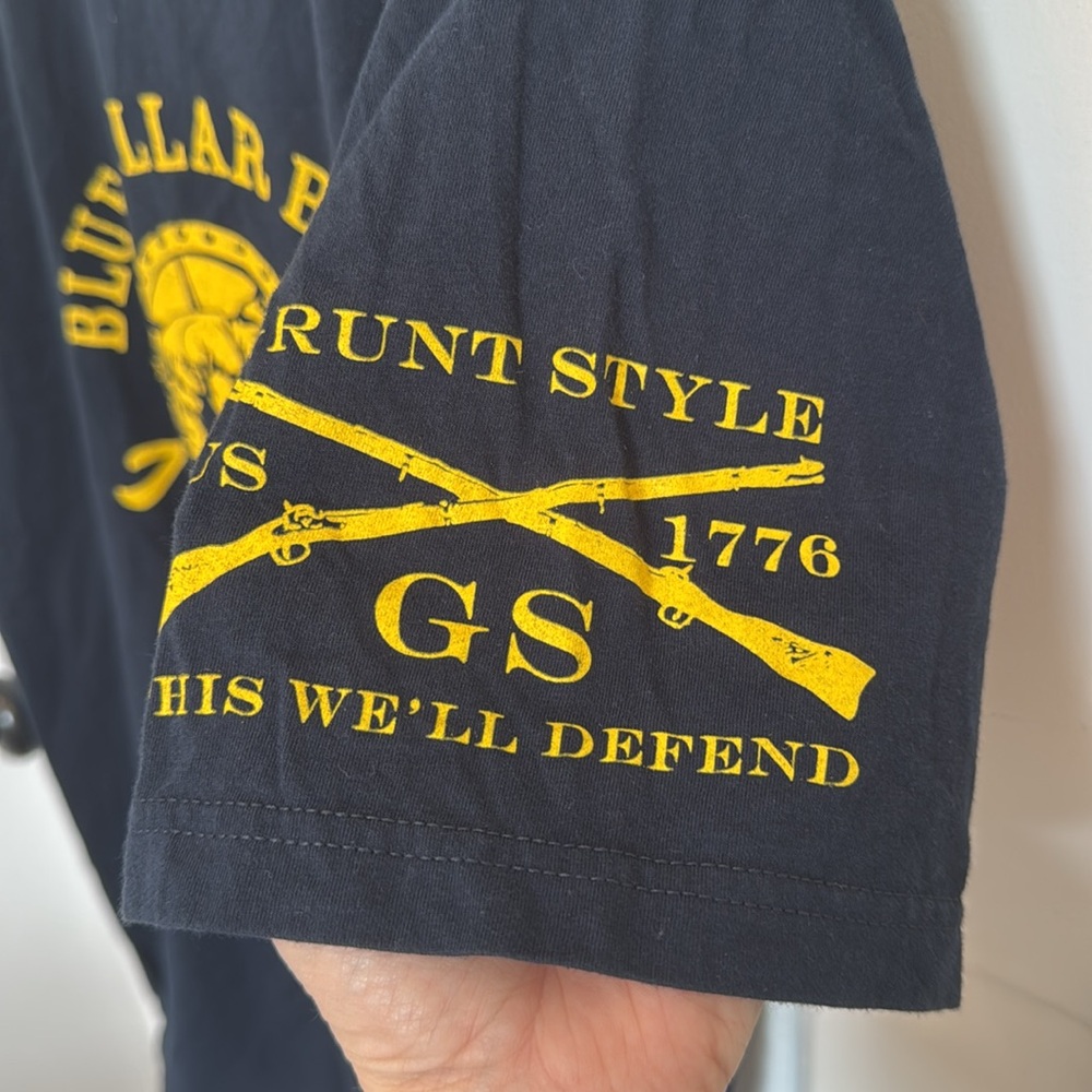GRUNT STYLE MENS BLUE COLLAR BADASS TEE XL - Picture 5 of 6